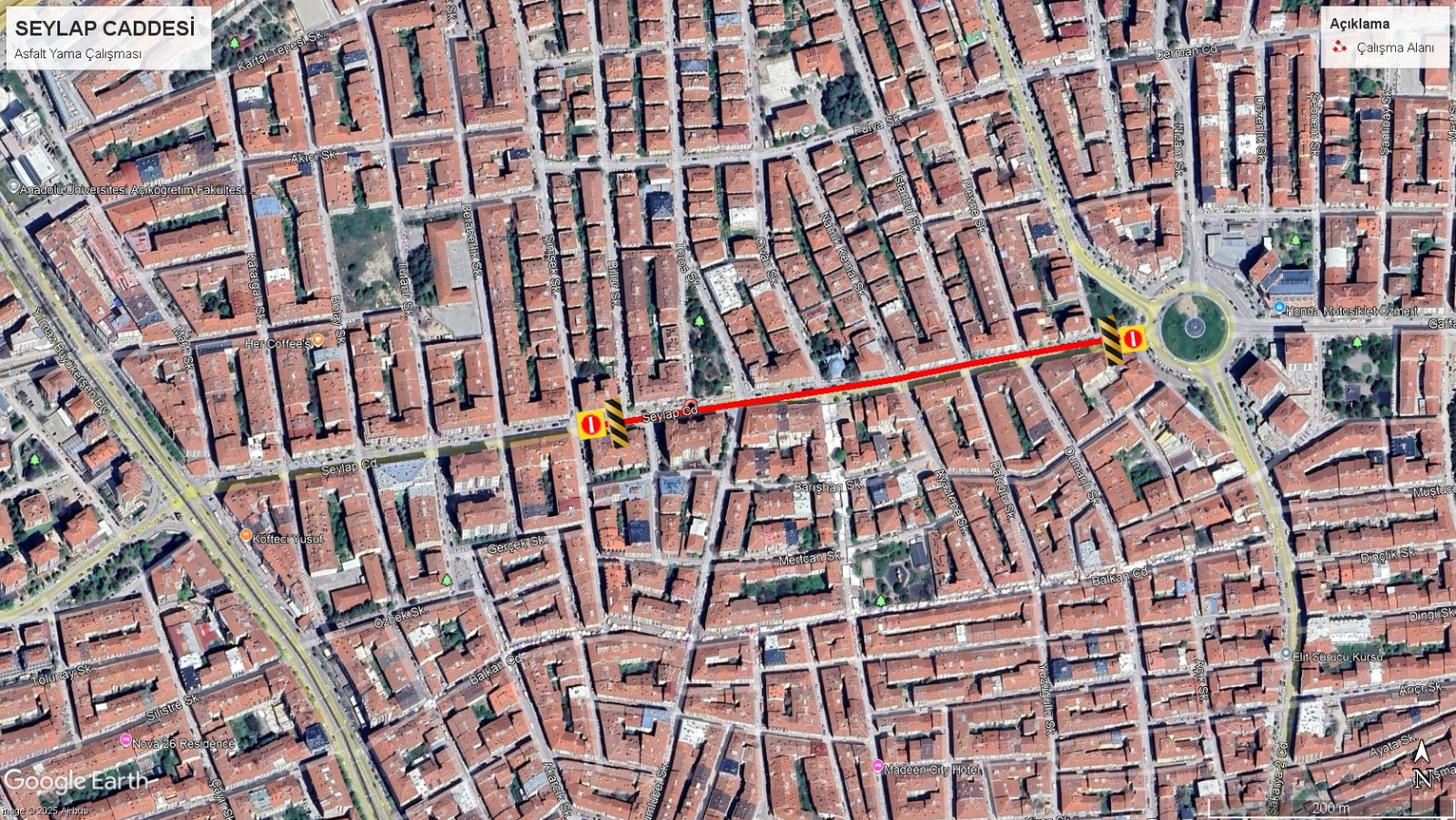 Seylap Caddesi̇’nde İki̇ Gece Asfalt Çalişmasi Gerçekleşti̇ri̇lecek (2)