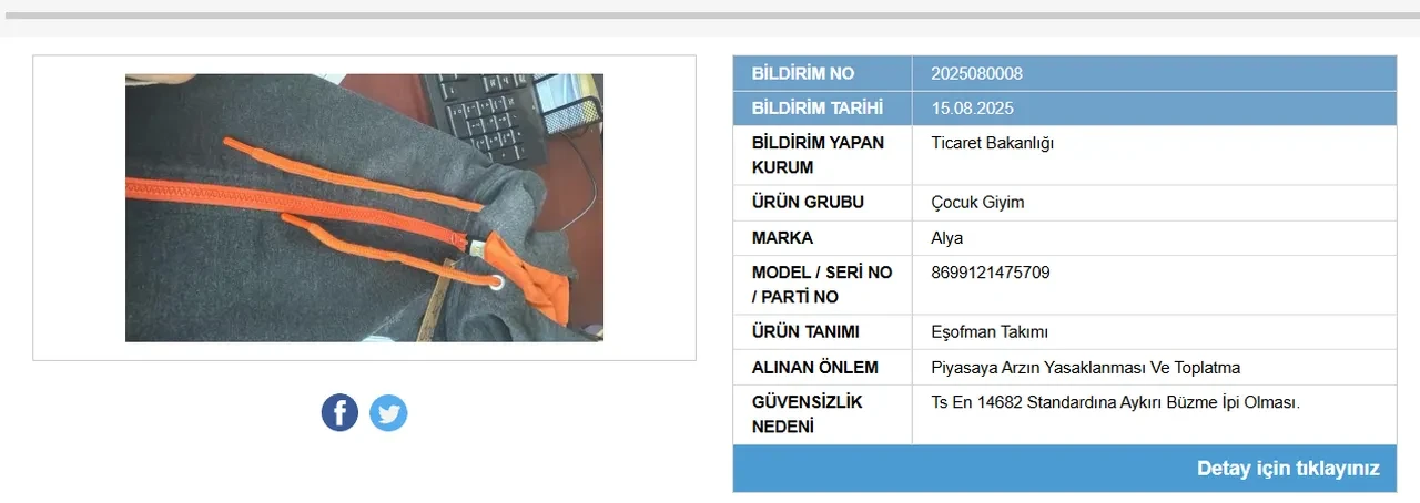 çoçuk giysisi toplatılıyor