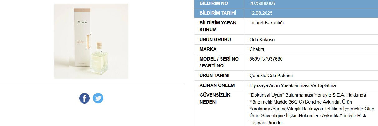 Toplatılan Ürün 2