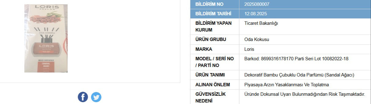 Toplatılan Ürün 3