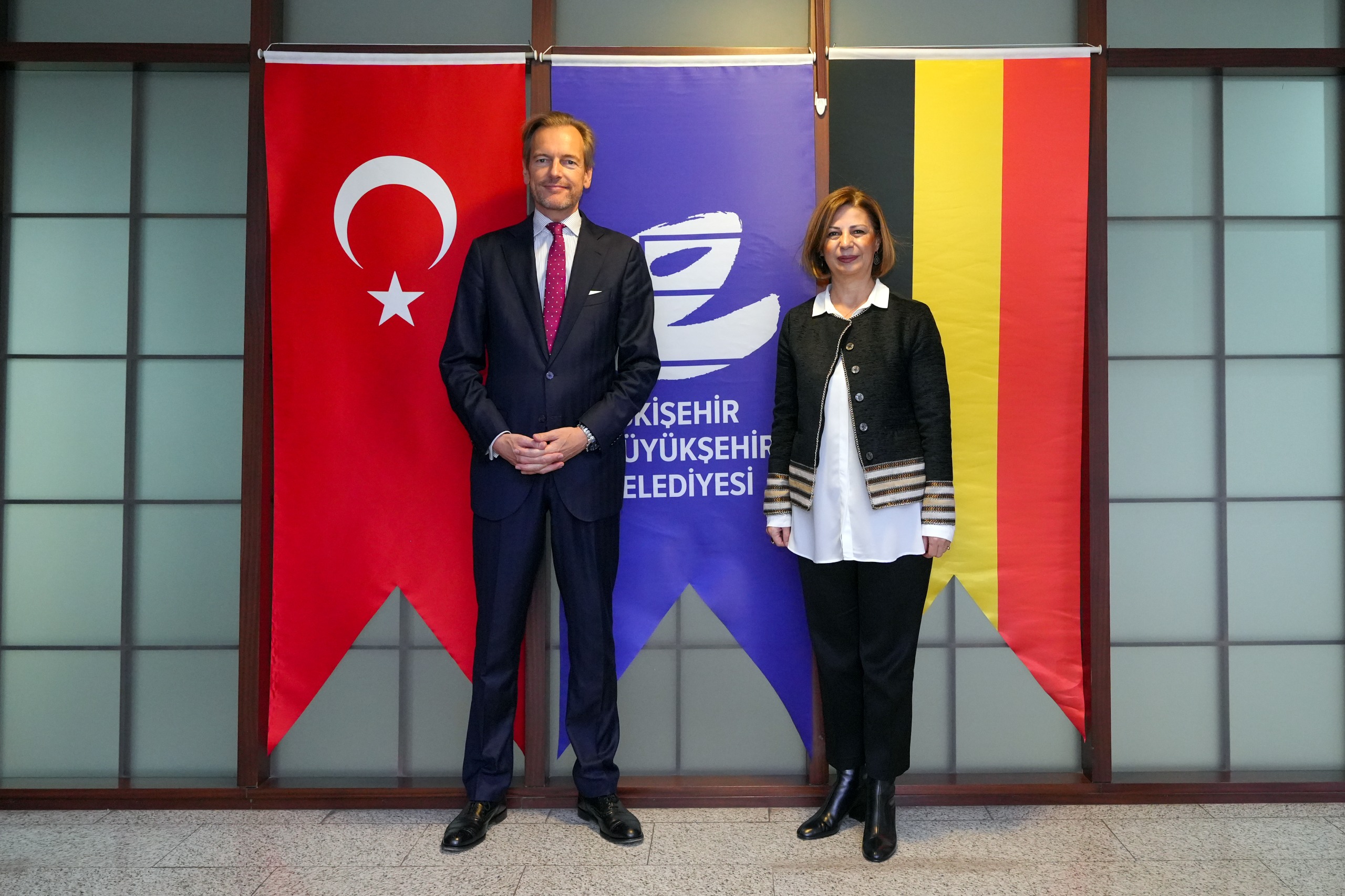 Belçi̇ka Büyükelçi̇si̇ Velde’den Başkan Ünlüce’ye Zi̇yaret (1)