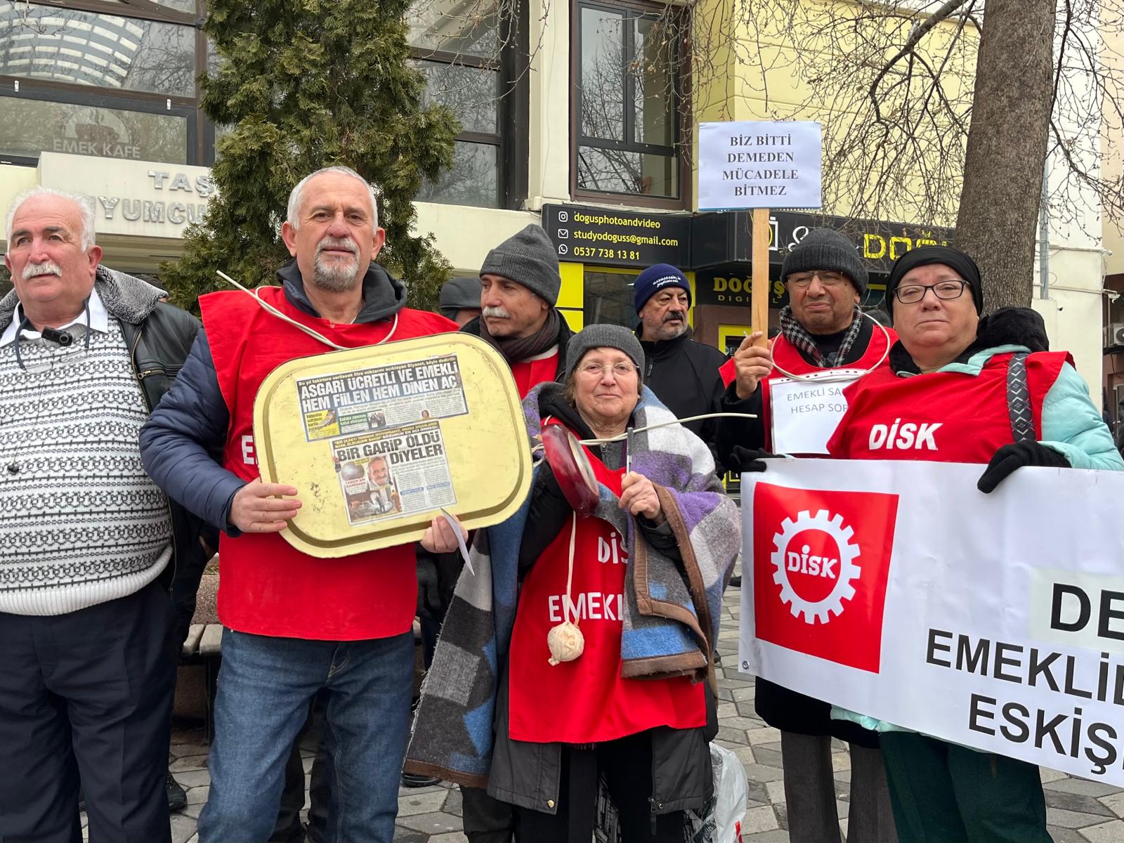 Eskişehir’de Emeklilerden Tepki (1)