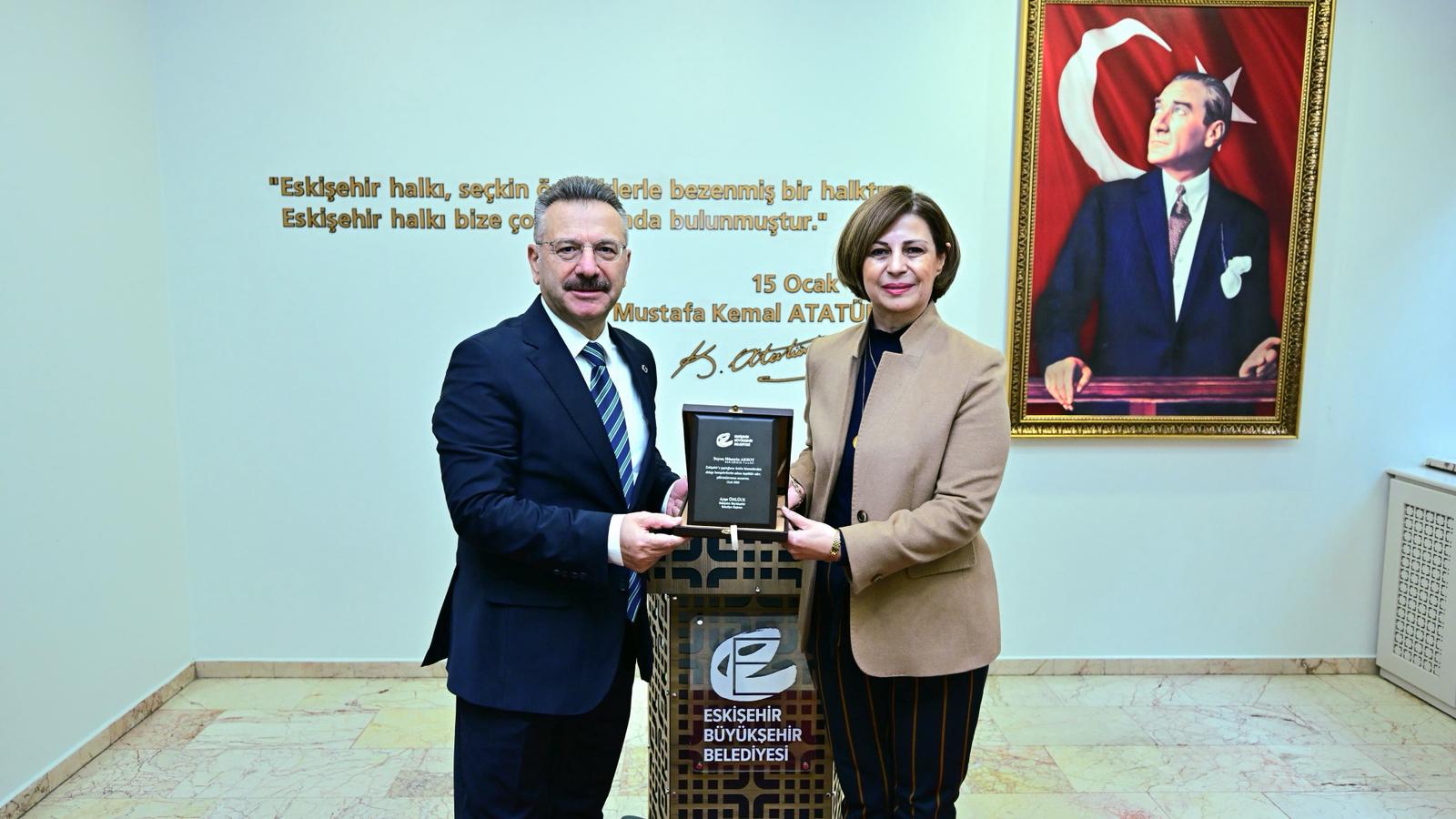 Vali̇ Aksoy’dan, Başkan Ünlüce’ye Veda Zi̇yareti̇ (1)