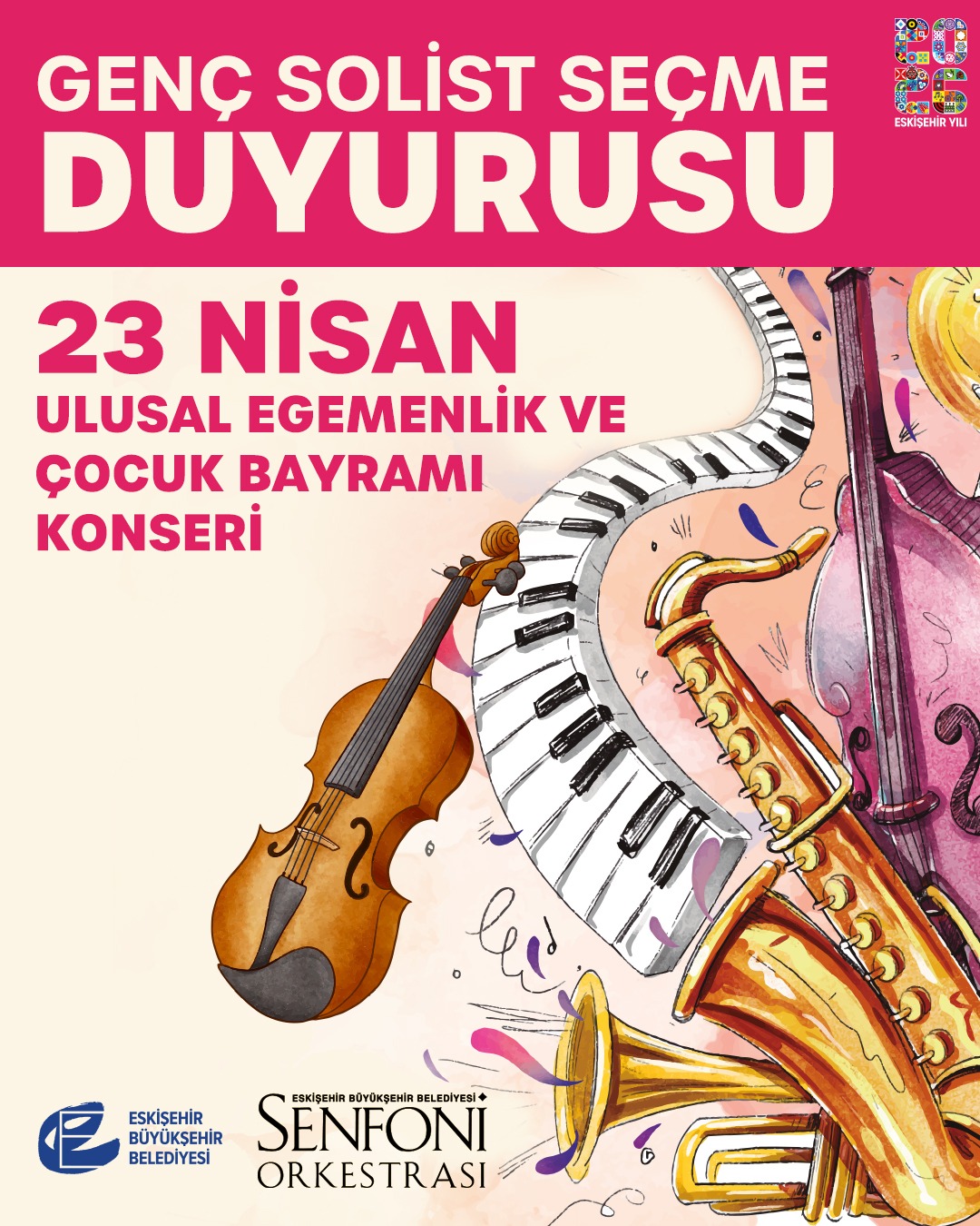 Eski̇şehi̇r’de 23 Ni̇san’da Sahne Çocuklarin Ebbso Soli̇stleri̇ni̇ Ariyor (1)