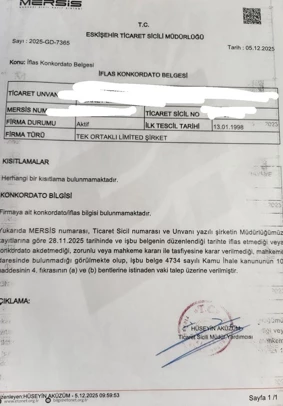 Konkordoto Belgesi Ejox