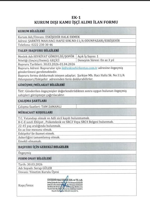 Halk Ekmek Iş Ilanı (1)