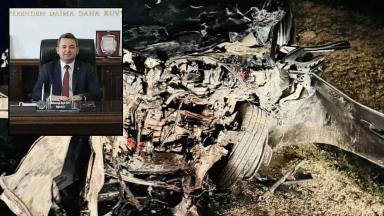 Günyüzü Kaymakamı trafik kazası geçirdi