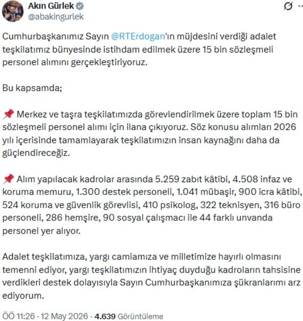 Akın Gürlek Post 1