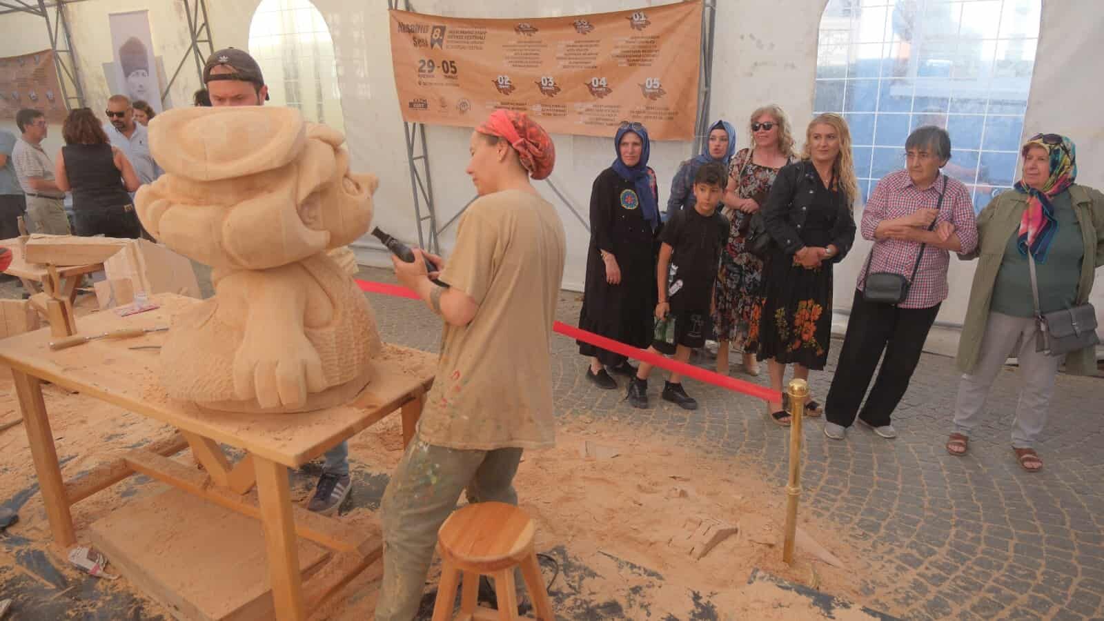 9. Uluslararası Ahşap Heykel Festivali Cuma Günü Başlıyor (5)