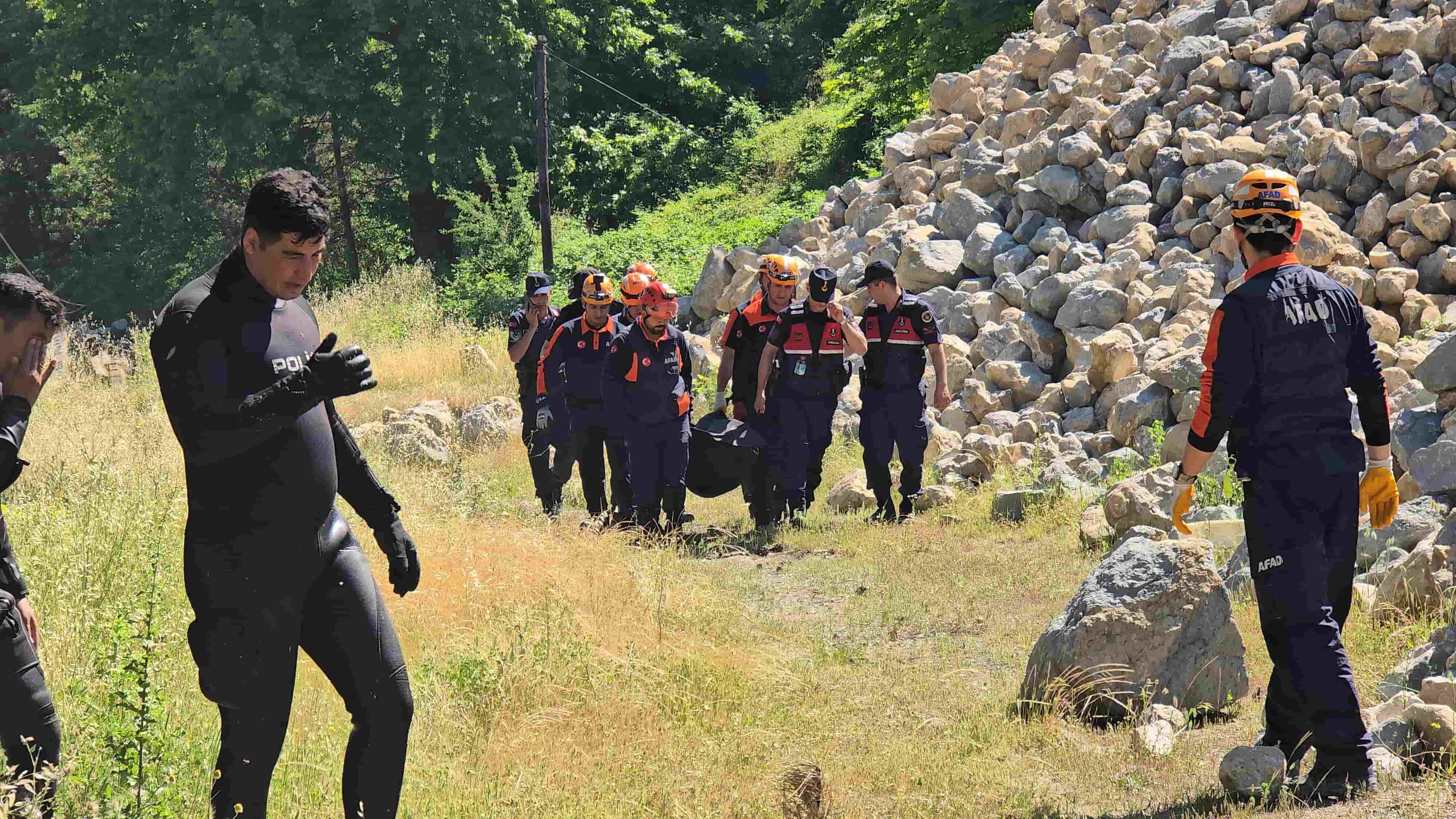Filyos Çayı'nda akıntıya kapılan Erten'in cansız bedenine ulaşıldı