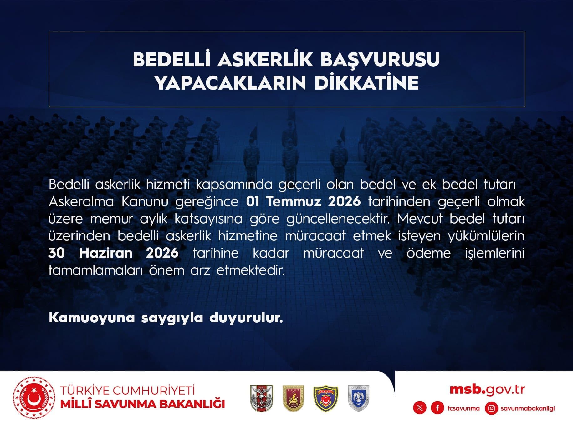 Bedelli Askerlik Ucretlerine Zam Geliyor2