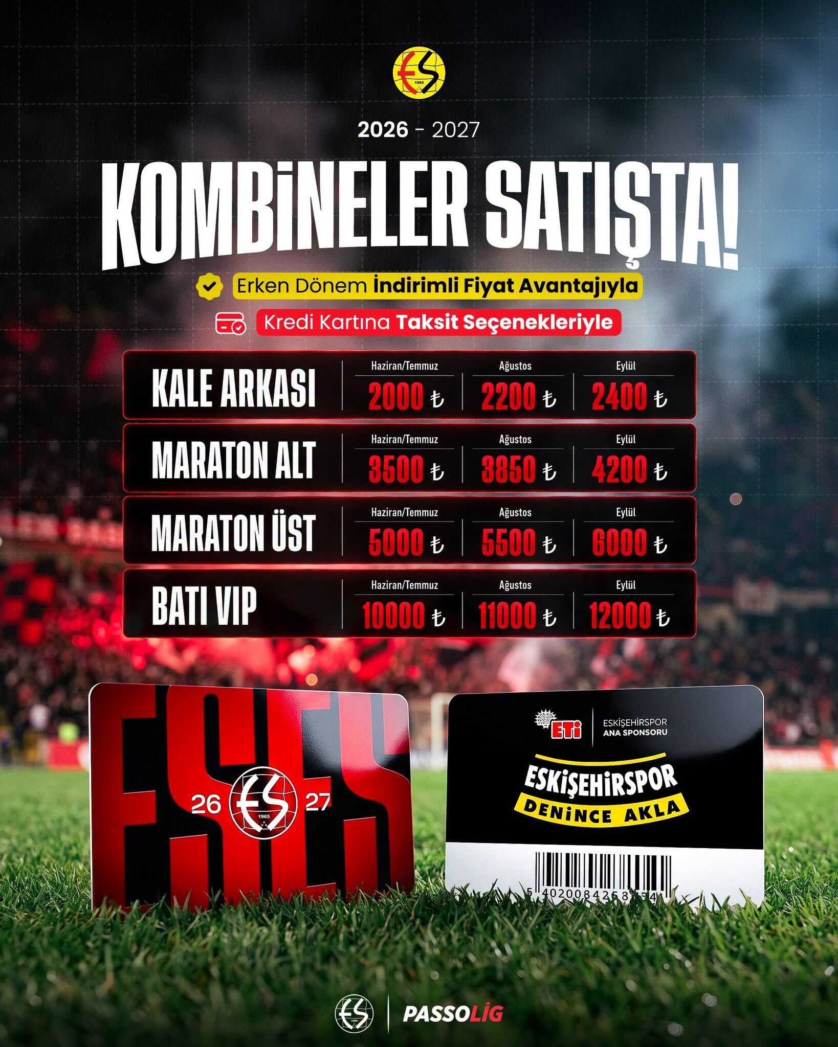 Eskisehirspor Kombine Bilet Fiyatlari