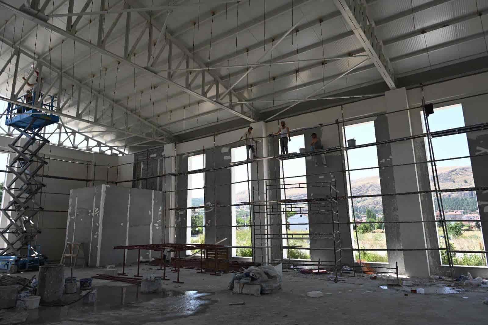 yeni modern düğün salonu için çalışmalar başladı