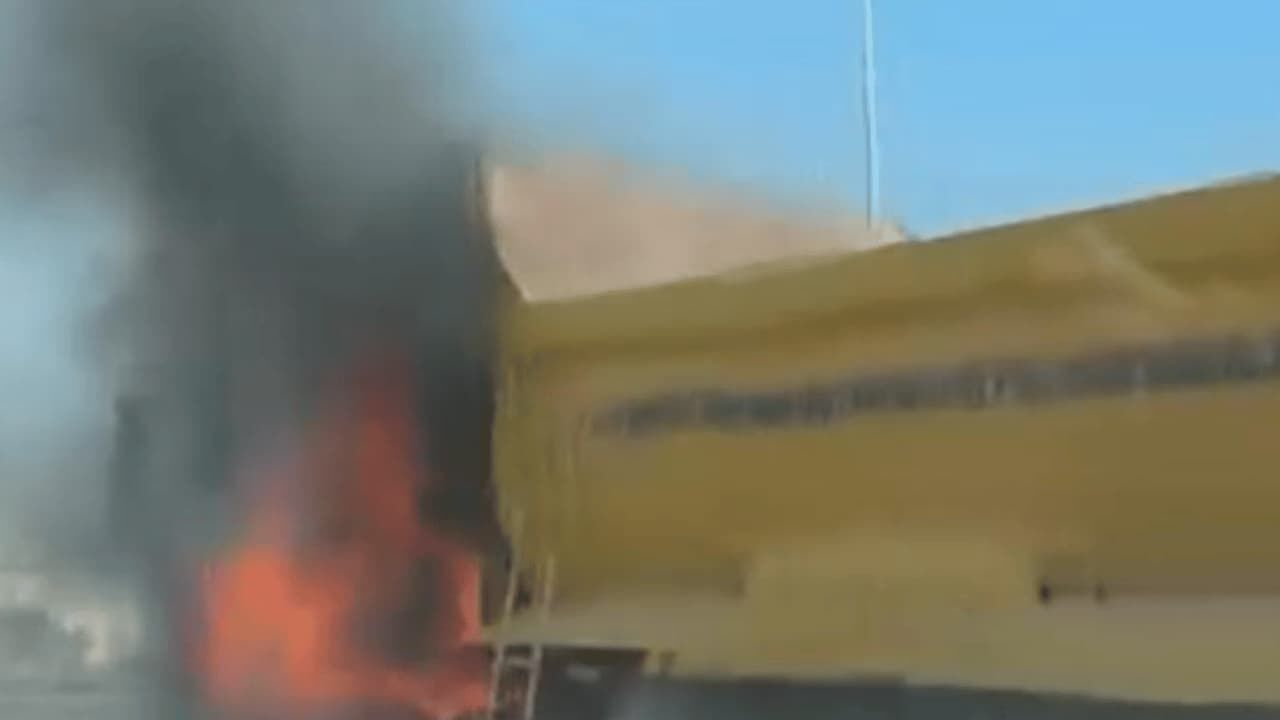 Eskişehir Kamyon Yangın1