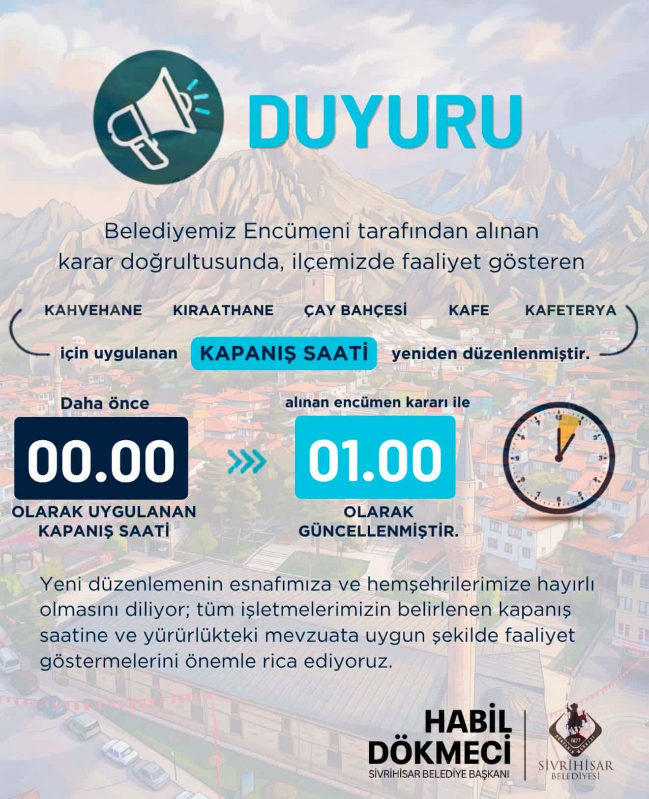 Iletme Kapanış Saati