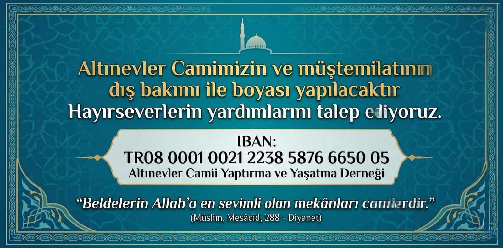 Kapsamlı Bir Tadilat Gören Altınevler Cami Yardım Bekliyor (1)