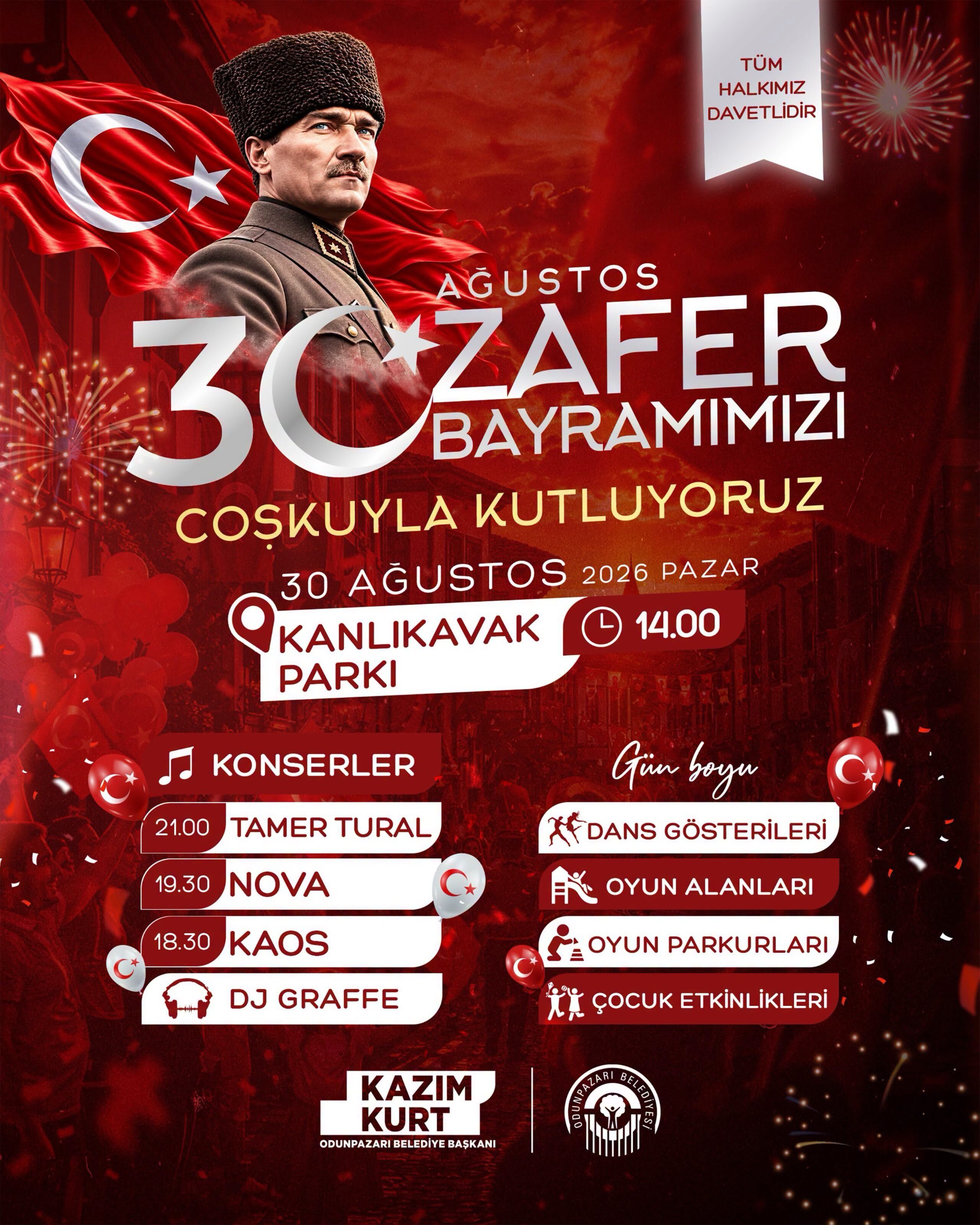 30 Agustos Zafer Bayrami Odunpazari