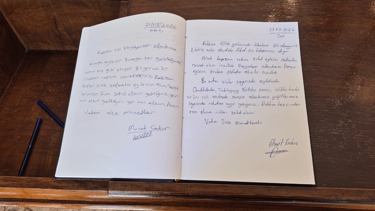 Şehitlik Anı Defterindeki Duygusal Yazılar2