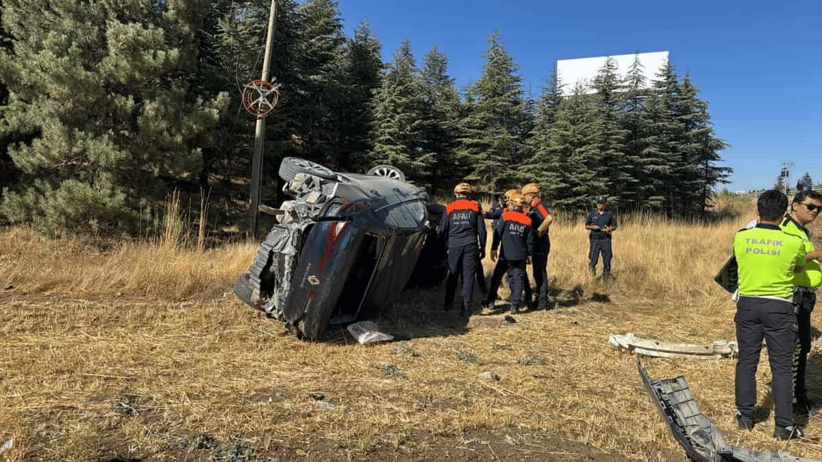 Kontrolden çıkan araç devrildi: 58 yaşındaki sürücü hayatını kaybetti