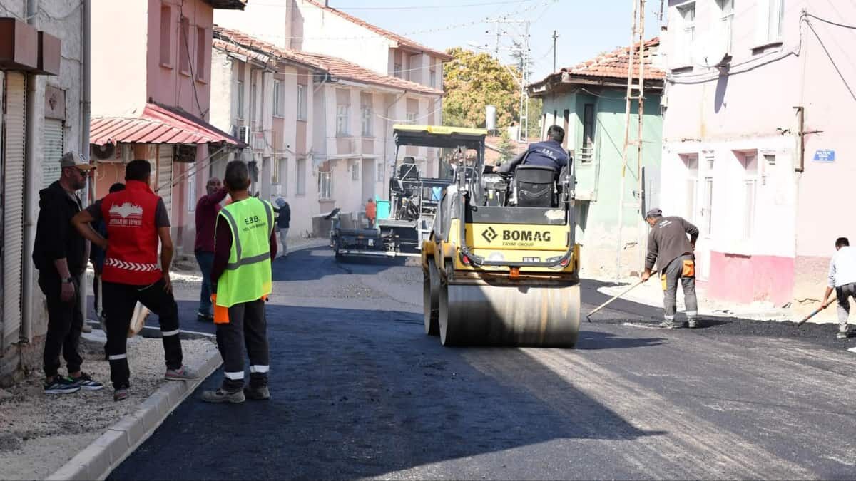 Eskişehir Caddesi'nde altyapı ve yol çalışmaları tamamlandı