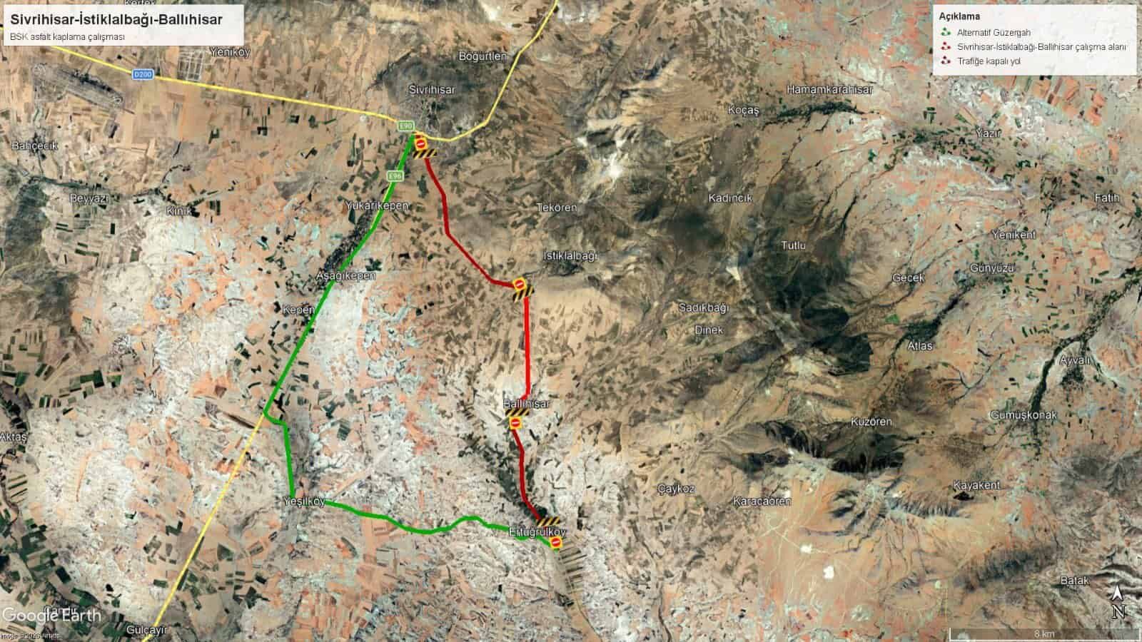 SİVRİHİSAR-ÇELTİK YOL